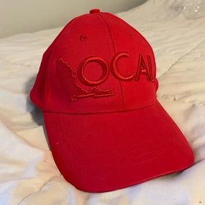 Red local brand hat